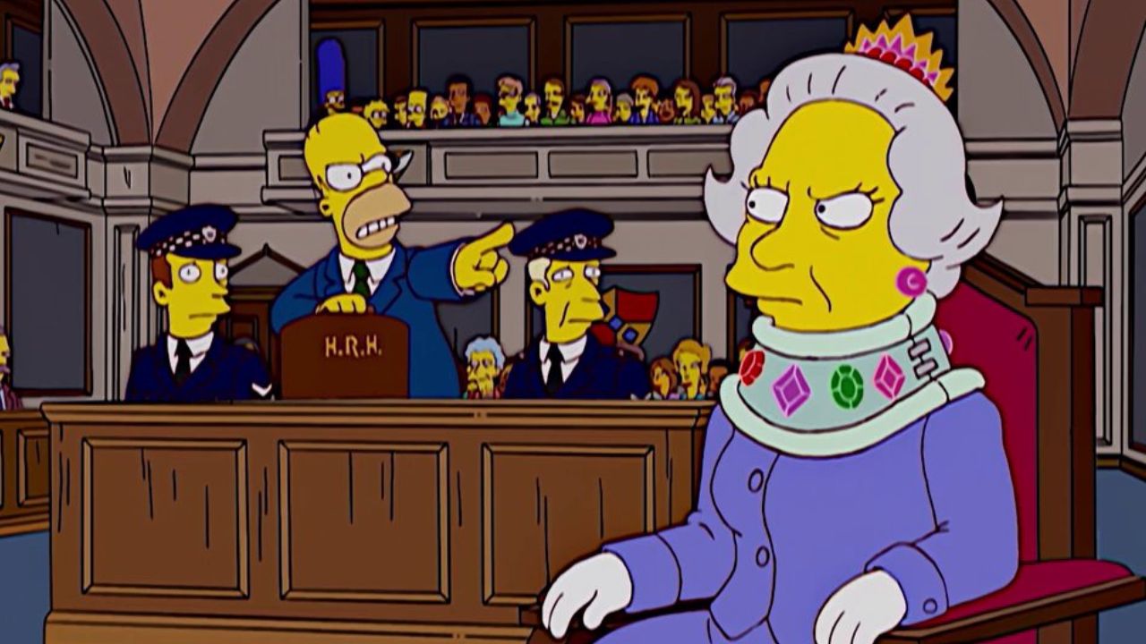 Reina Isabel en Los Simpson